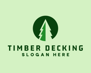 Pine Forest Nature  logo design