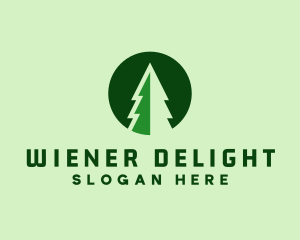 Pine Forest Nature  logo design