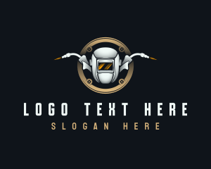 Steel - Metal Welding Helmet logo design