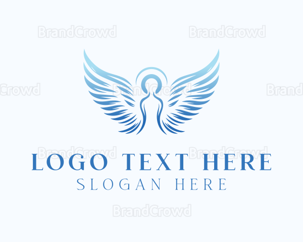 Spiritual Halo Angel Logo