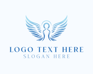 Celestial - Spiritual Halo Angel logo design