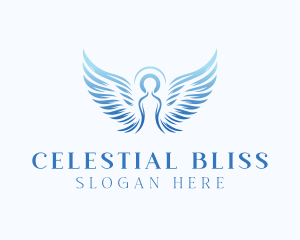 Spiritual Halo Angel logo design