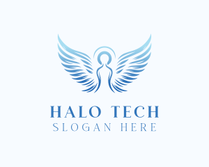 Spiritual Halo Angel logo design