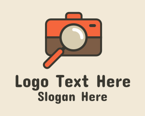 Camera Magnifying Lens Logo