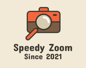 Zoom - Camera Magnifying Lens logo design