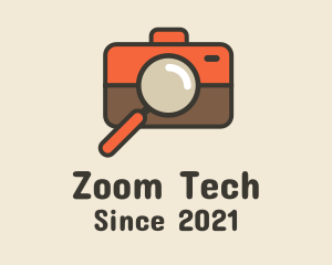 Zoom - Camera Magnifying Lens logo design