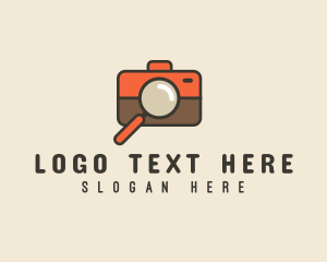 Zoom - Camera Magnifying Lens logo design