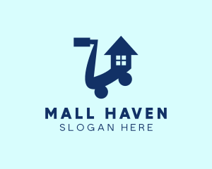 House Shopping Cart  logo design