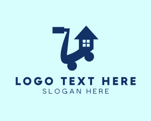 House Shopping Cart  Logo