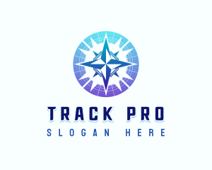 Compass Tracker Navigation logo design