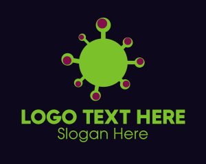 Germ - Covid Disease Virus logo design