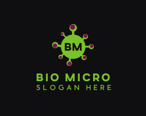 Microbiology - Covid Disease Virus logo design