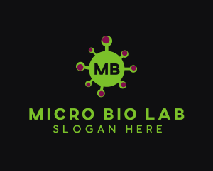 Microbiologist - Covid Disease Virus logo design