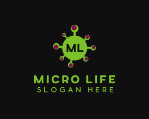 Bacteria - Covid Disease Virus logo design