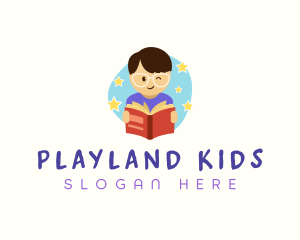 Book Reading Education logo design