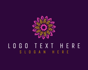 Massage - Bohemian Mandala Petal logo design