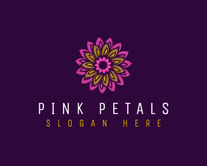 Bohemian Mandala Petal  logo design