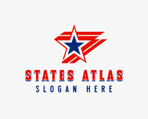 American Star Election logo design