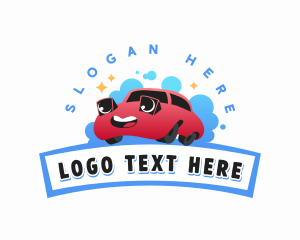 Wash - Car Wash Cartoon logo design