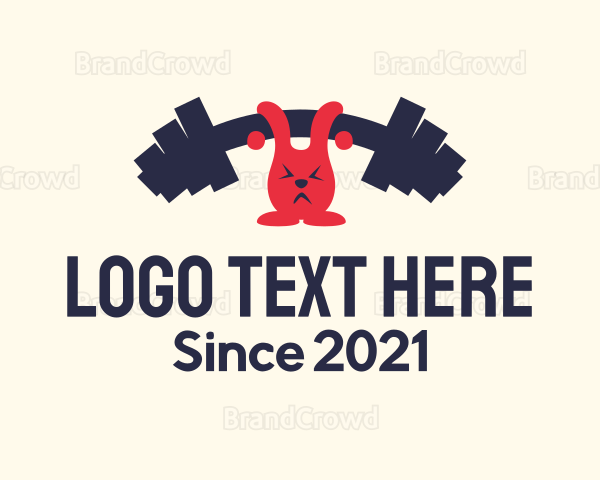 Bunny Fitness Weightlifting Logo