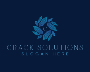 Crystal Swirl Startup logo design