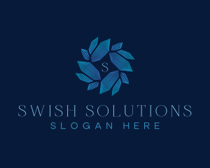 Crystal Swirl Startup logo design