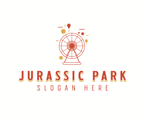 Amusement Park Ferris Wheel logo design