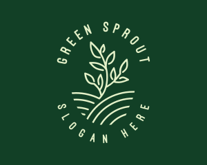 Agriculture Seedling Plant logo design