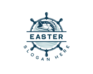 Sea - Fish Port Helm logo design