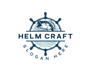 Helm - Fish Port Helm logo design