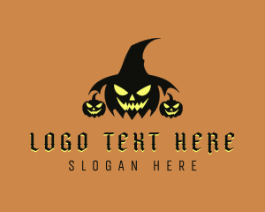 Scary - Scary Pumpkin Halloween logo design