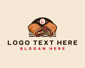 West Virginia - Pepperoni Roll Sandwich logo design