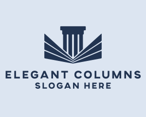 Column Building Structure logo design