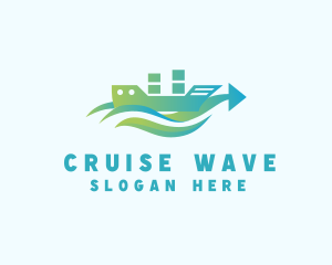 Cruiser - Cargo Ship Arrow logo design