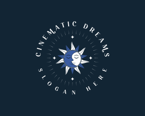 Mystical Moon Sun logo design