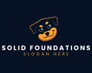 Hound - Smirking Pet Dog logo design