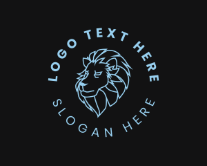 Scar - Wild Lion Feline logo design