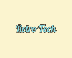 Simple Retro Cursive logo design