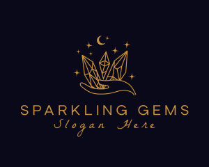 Astral Cosmic Gems logo design