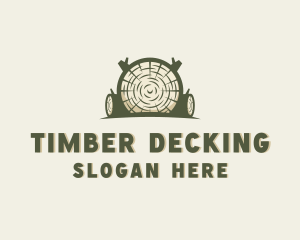 Lumberjack Wood Carpentry logo design