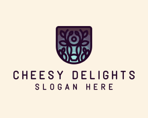 Deer Twilight Zoo logo design