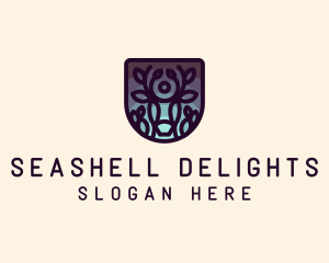 Deer Twilight Zoo logo design