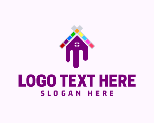 Purple - Paint Swatch House logo design