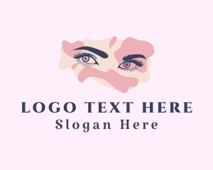 Eyelashes - Eye Makeup Boutique logo design