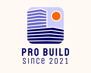 Sunset Building Contractor  logo design