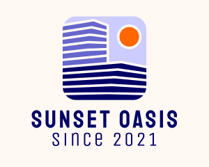 Sunset Building Contractor  logo design