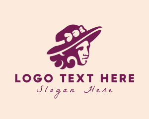 Head - Elegant Beautiful Lady logo design