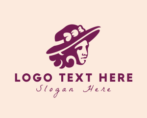 Hat - Elegant Beautiful Lady logo design