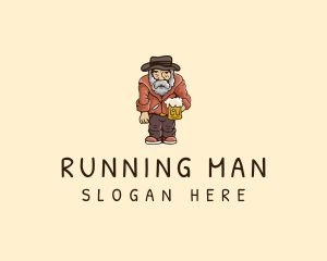 Old Man Beer  logo design