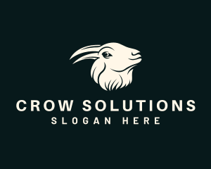 Crow - Crow Goat Animal logo design